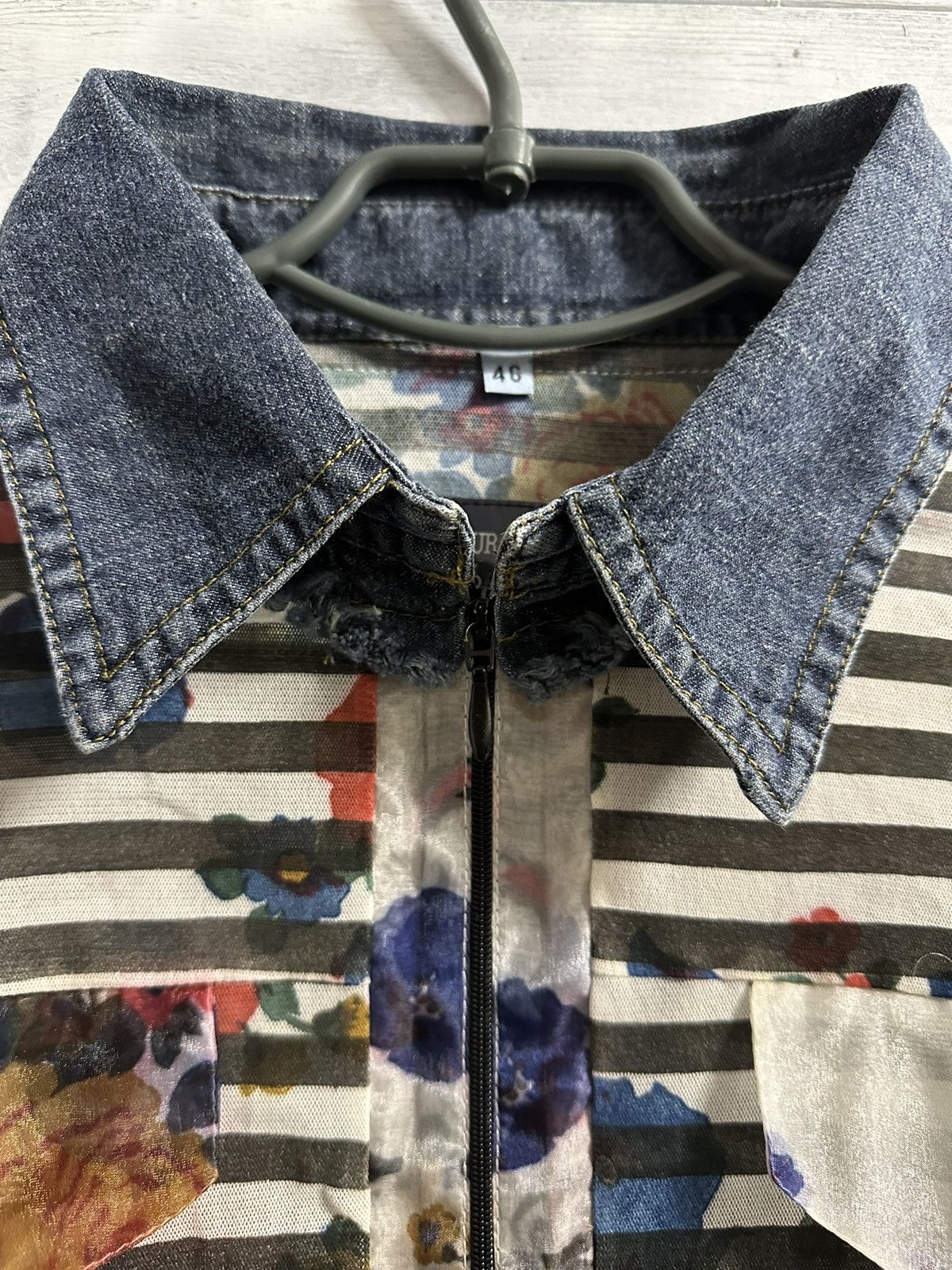 Vintage Rare Mesh Blouse Pianurastudio in Flowers Made In Italy Size M / US 6-8 / IT 42-44 - 3 Thumbnail