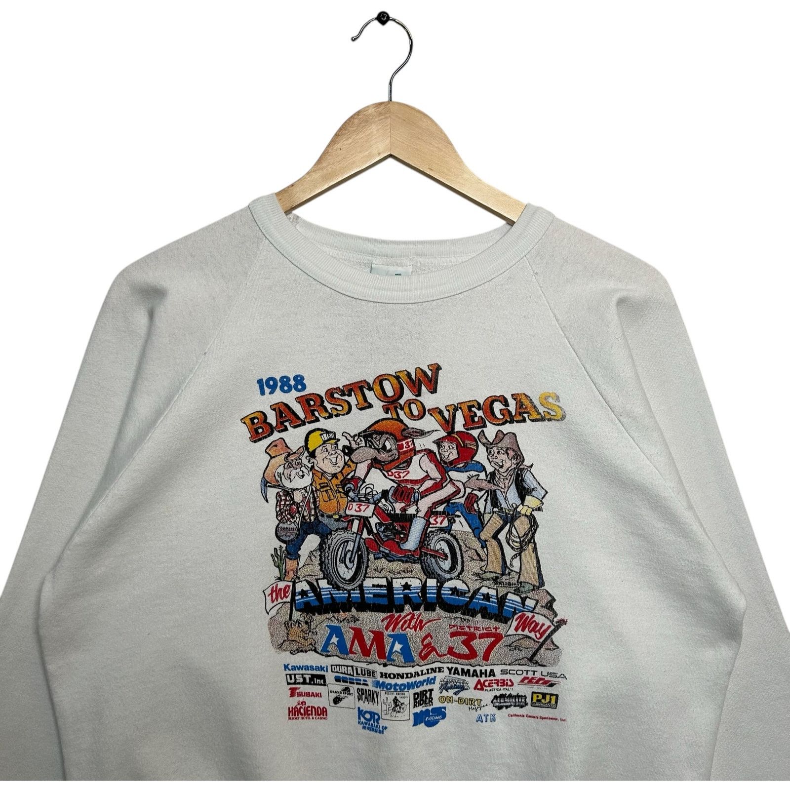 Vintage Vintage Barstow to Vegas AMA 37 Motorcycle Race Crewneck L Size US L / EU 52-54 / 3 - 2 Thumbnail