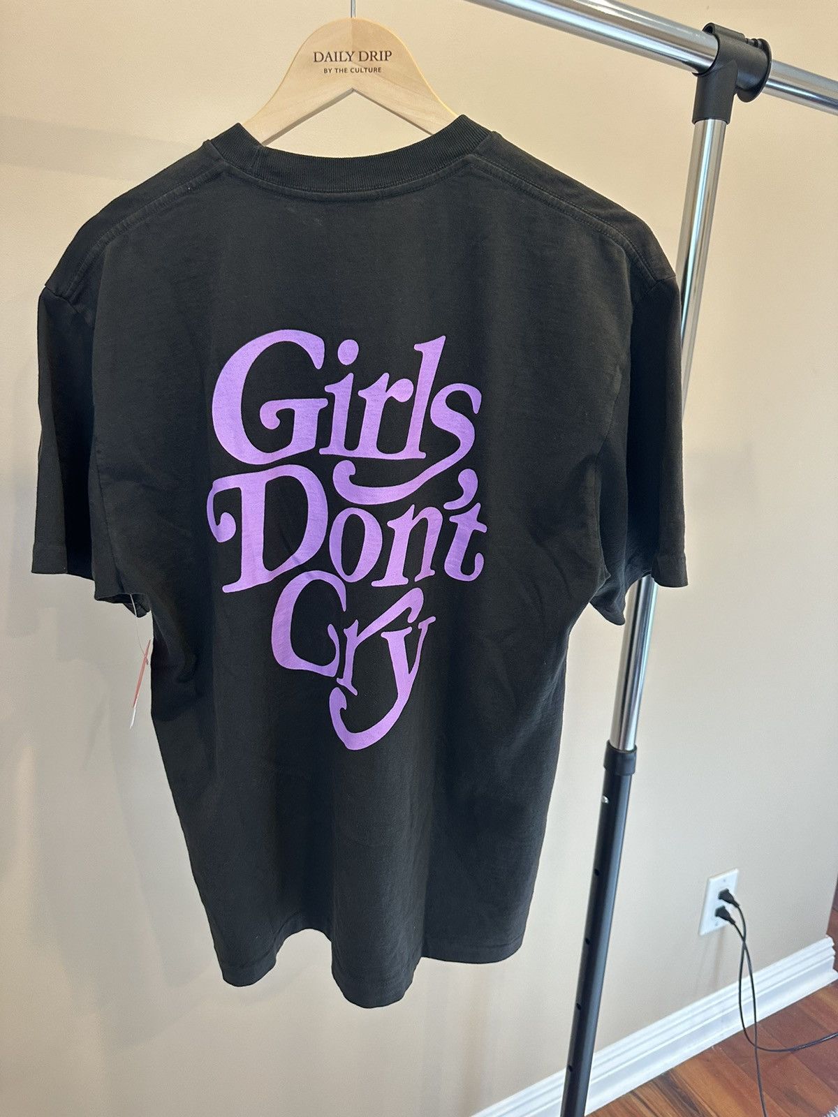 Girls Dont Cry Girls Dont Cry GDC logo S/S tee black and purple  