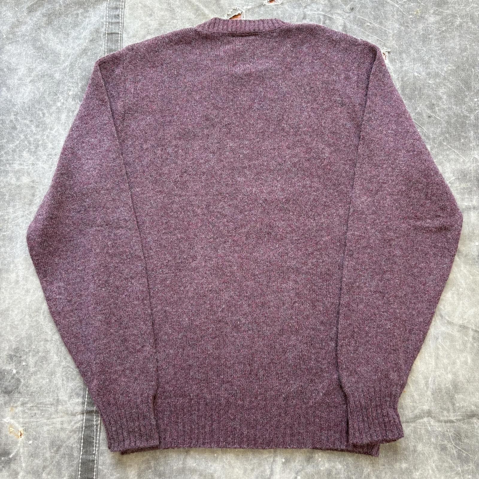 Vintage Vintage 80s Coogi Style Cable Knit Burgundy Cream Sweater Size US L / EU 52-54 / 3 - 6 Thumbnail