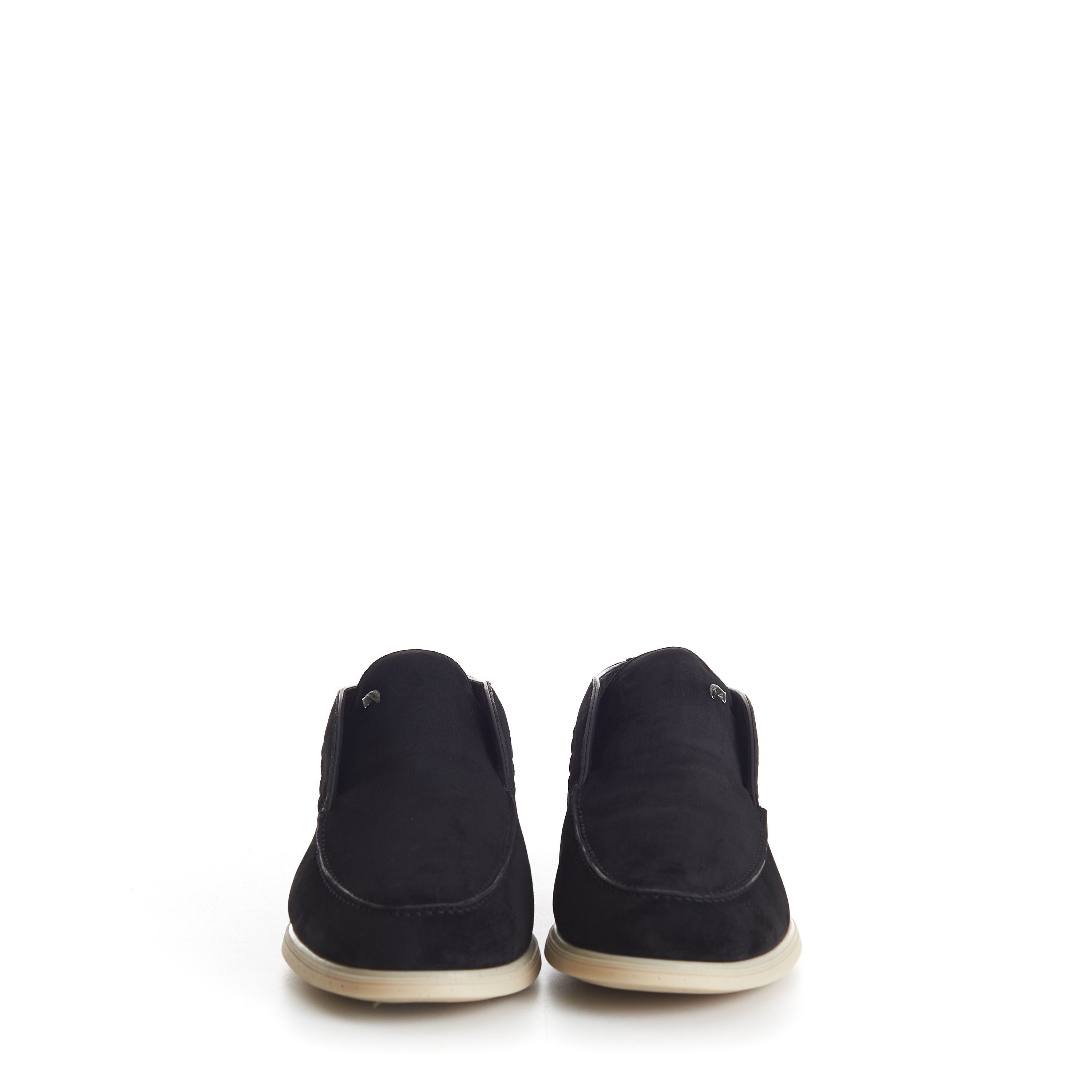 Stefano Ricci Black Suede Slip-On Ankle Boots - Eagle Head Application Size US 9.5 / EU 42-43 - 3 Thumbnail