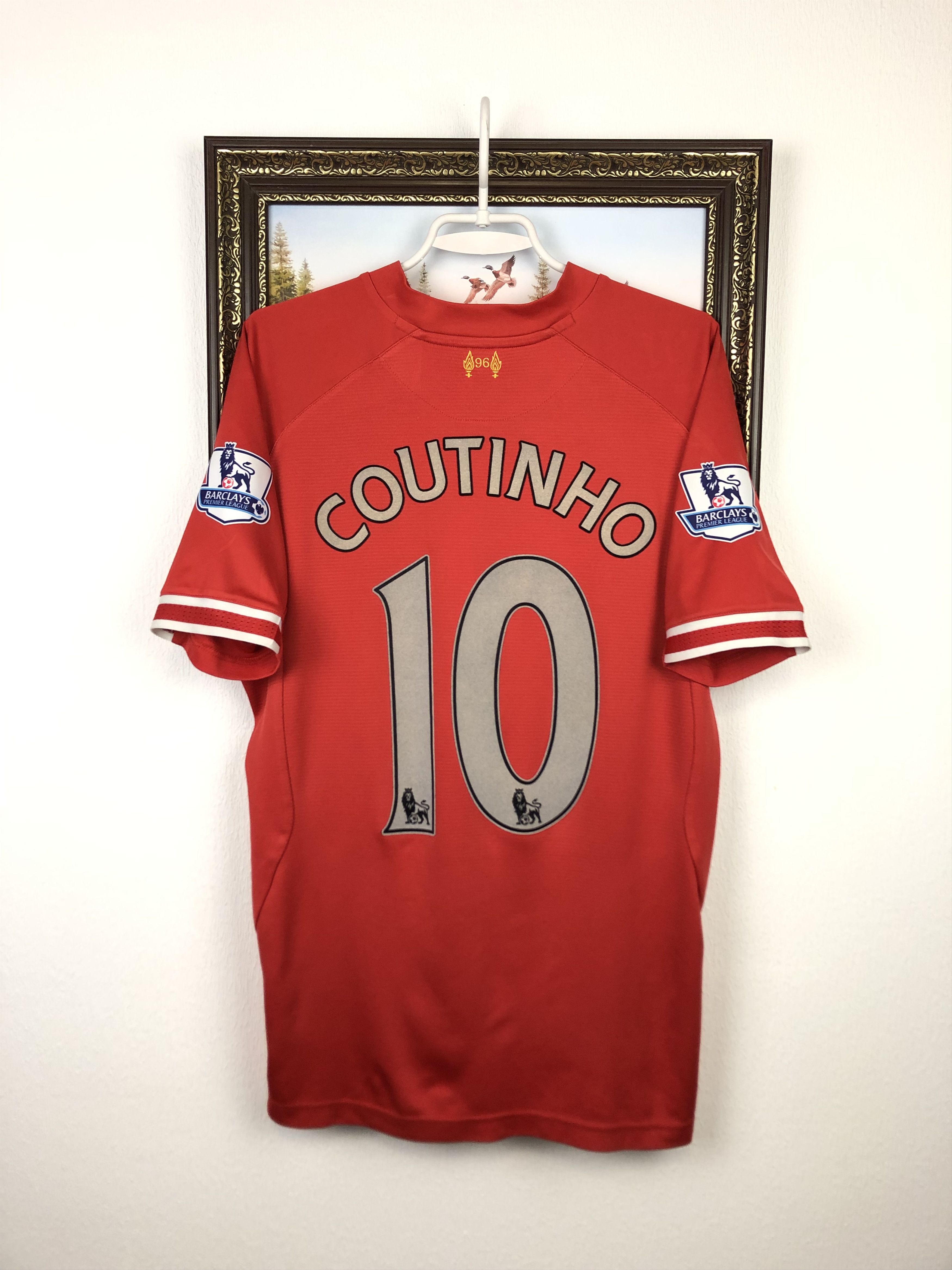 Other Liverpool football shirt 2013 Soccer Jersey #10 Coutinho Size US L / EU 52-54 / 3 - 1 Thumbnail