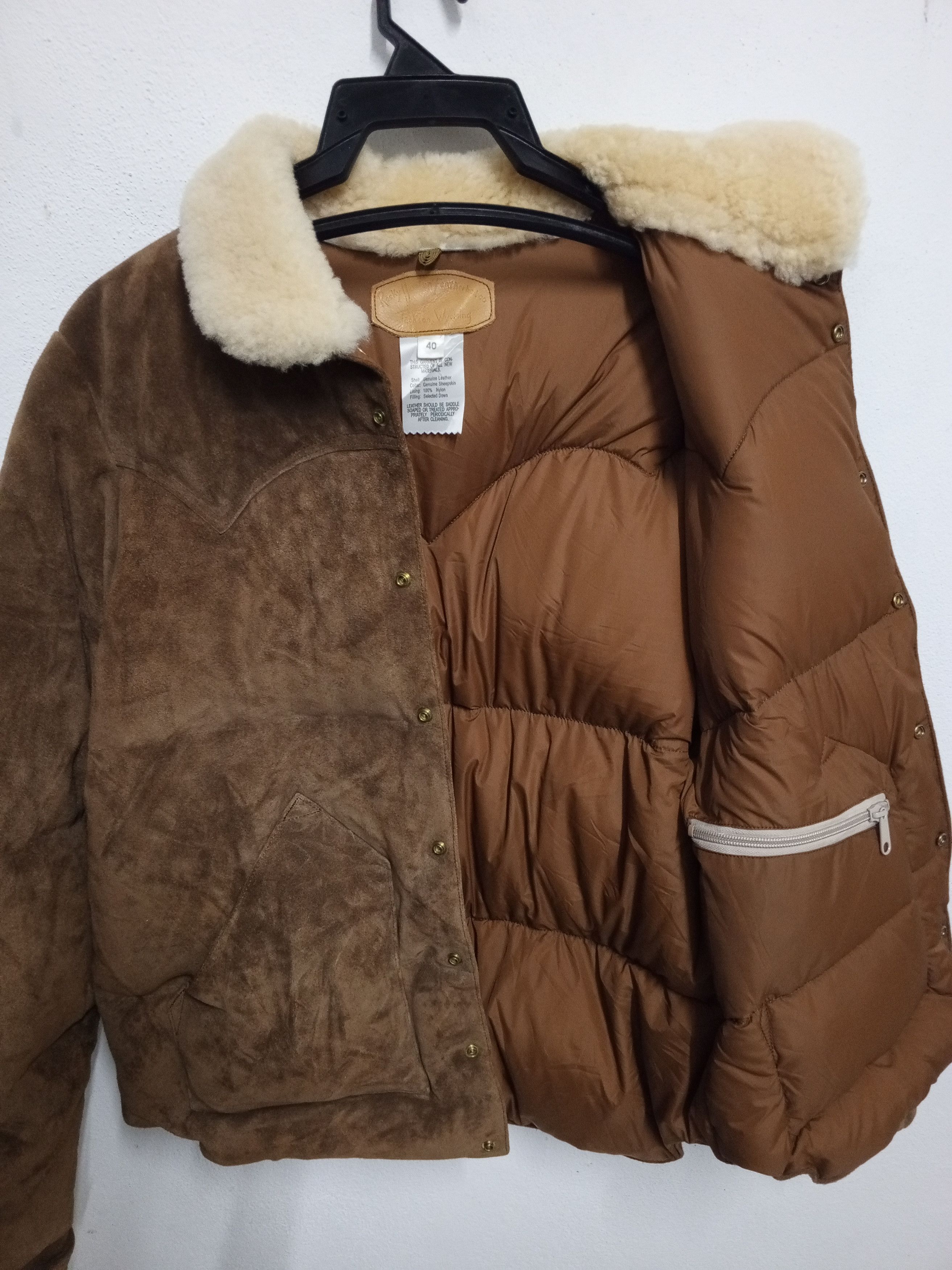 (S.4O)Rocky Mountain Featherbed cattle leather Puffer Jacket