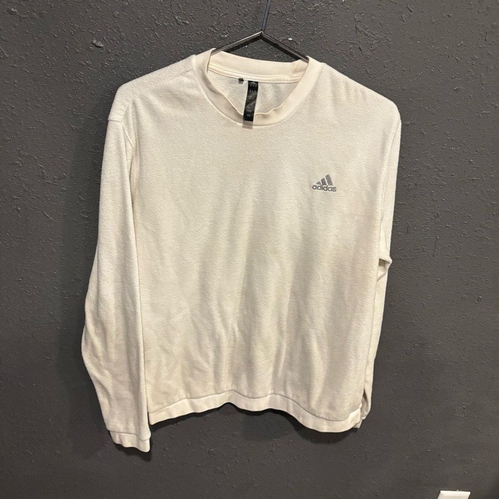 Adidas Adidas Men's Off-White Sweatshirt Size US M / EU 48-50 / 2 - 1 Thumbnail