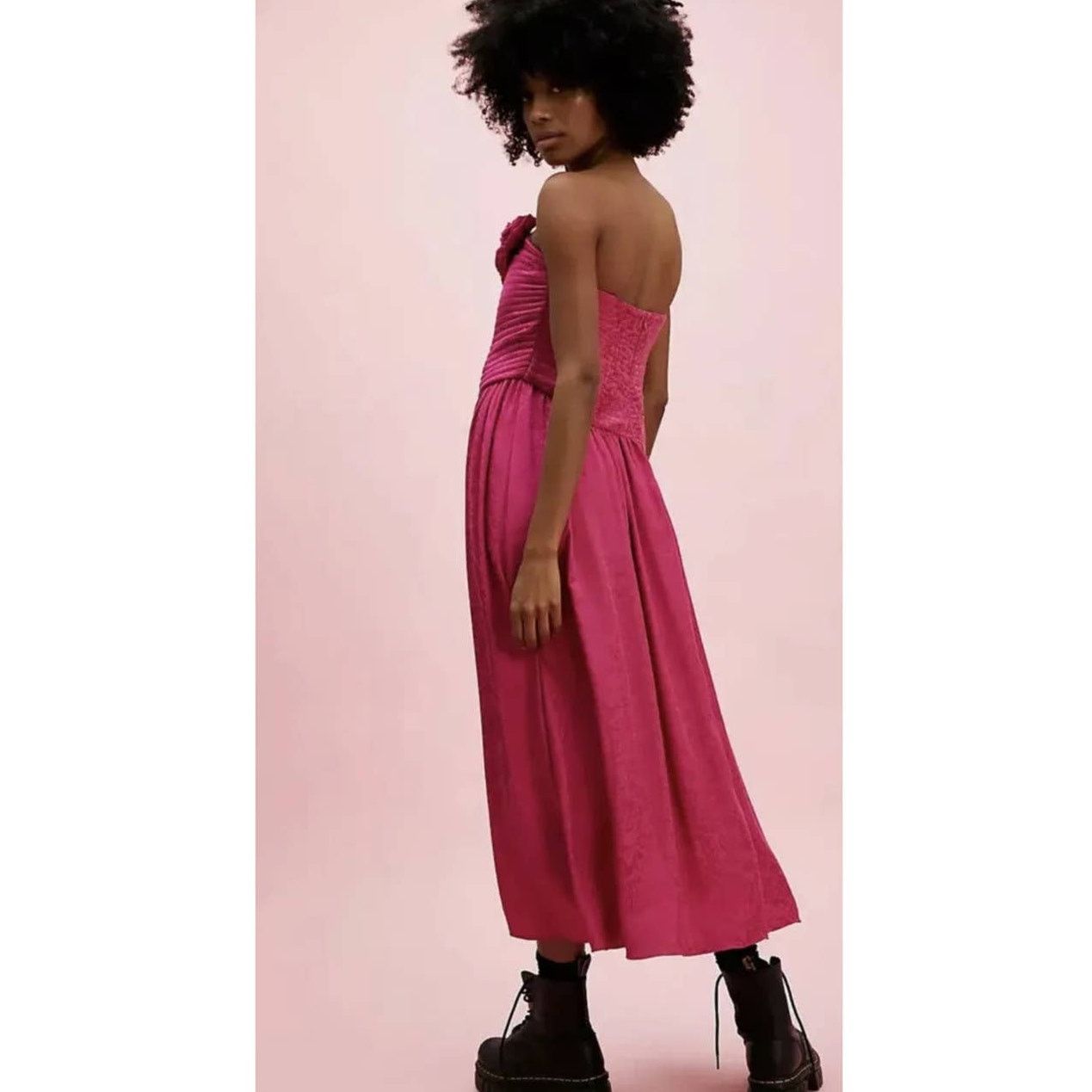 Free People FREE PEOPLE Make An Entrance Maxi Dress $298 SIZE 2 Pink Size XS / US 0-2 / IT 36-38 - 3 Thumbnail