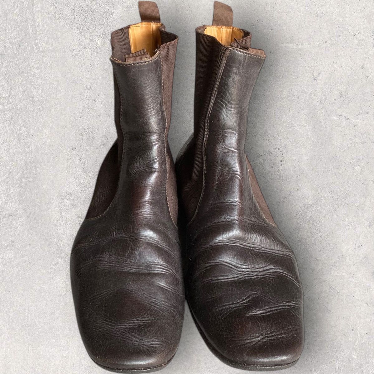 Maison Margiela Margiela Brown Side Gore Chelsea Boots Size US 10 / EU 43 - 4 Thumbnail