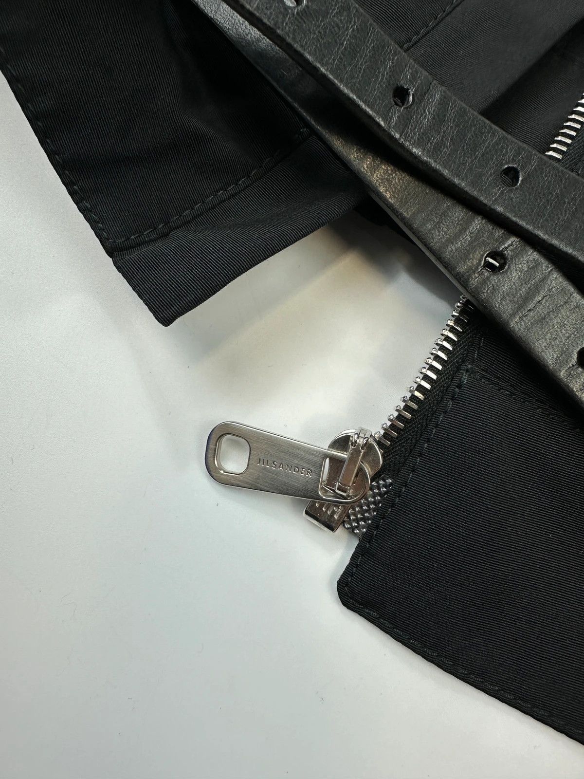 Jil Sander Jil Sander Early 00s Black Nylon Double Belted 7 Zip Jacket Size M / US 6-8 / IT 42-44 - 10 Thumbnail