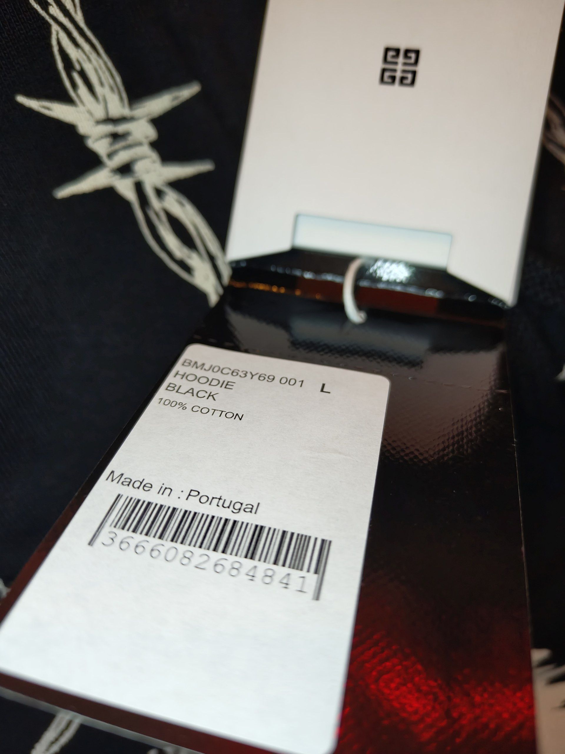 Givenchy Givenchy FW21 Barbed Wire Eagle Gothic Destroy Lonely Hoodie Size US L / EU 52-54 / 3 - 9 Thumbnail