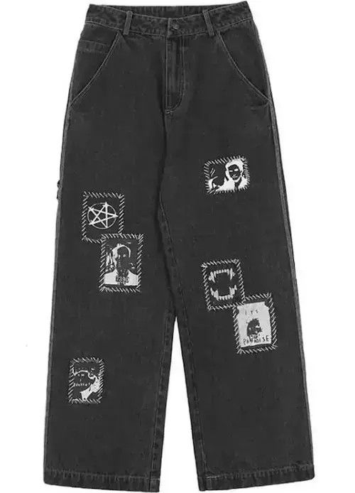 Japanese Brand VIBE Black vintage streetwear jeans Size US 32 / EU 48 - 8 Thumbnail