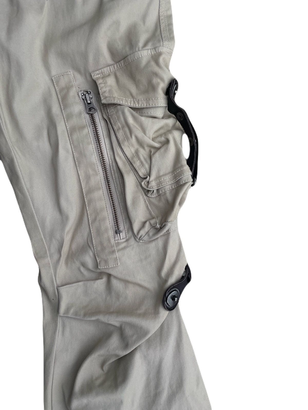 If Six Was Nine 2000s Tornadomart Flared Zip Cargo Pants Japanese archive Size US 31 - 7 Thumbnail