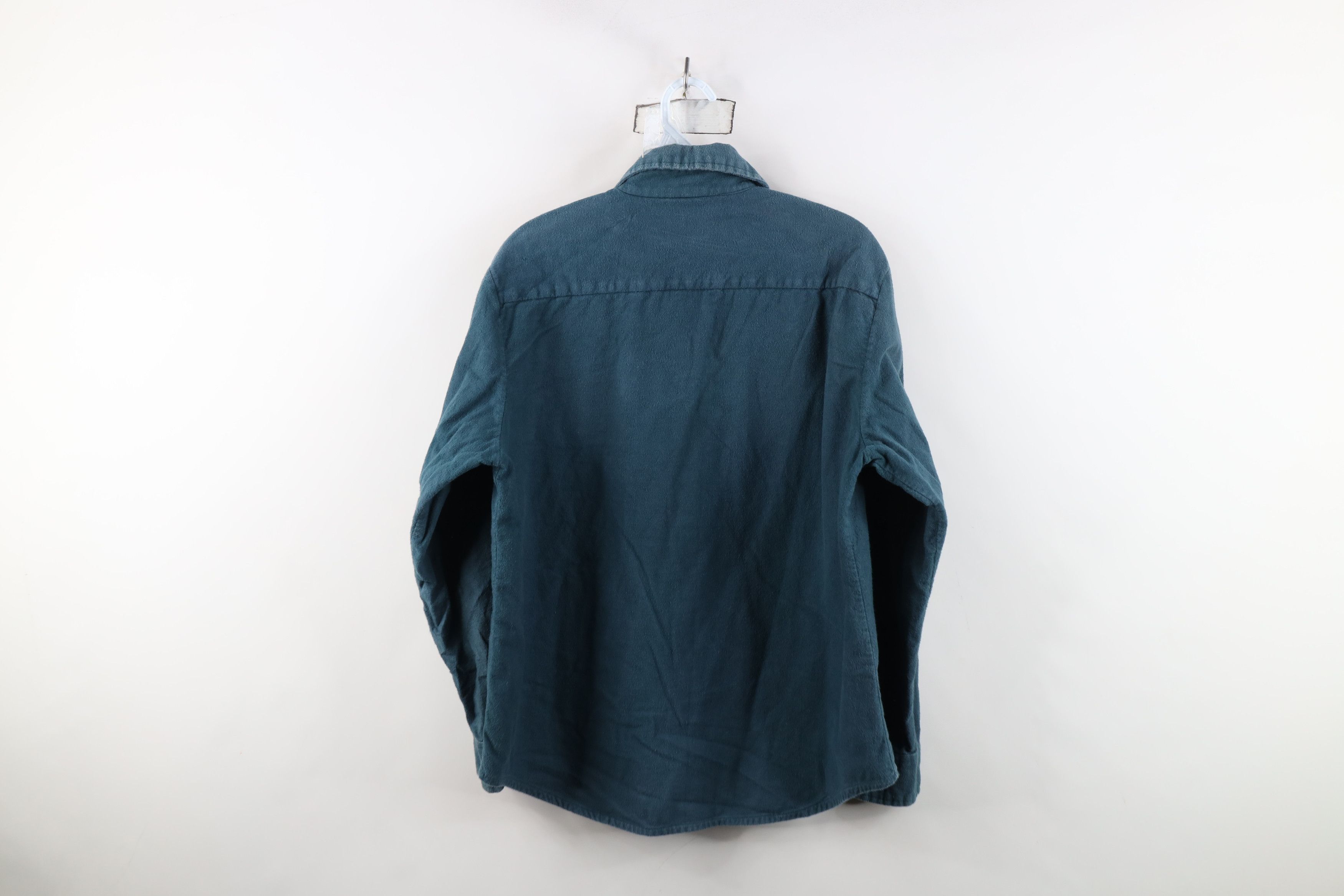 Vintage Vintage 70s Streetwear Fit Chamois Cloth Button Shirt Green Size US M / EU 48-50 / 2 - 11 Thumbnail