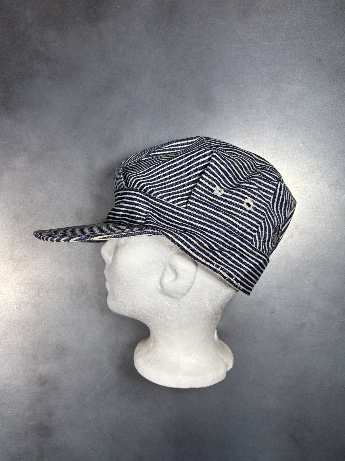 Levi's Vintage Levi's Railway Cap Hickory Stripe White Tab 60s 70s Size ONE SIZE - 8 Thumbnail