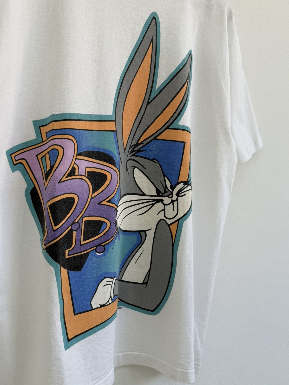 Warner Bros Vintage 1993 Bugs Bunny Looney Tunes T-Shirt Size US XL / EU 56 / 4 - 4 Thumbnail