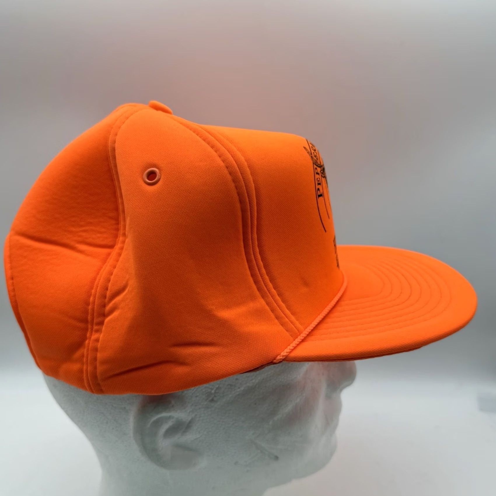 Hunter VINTAGE Mohr's Peppermill Resort Hotel Casino Trucker Hat Snapback Orange Unisex Adults Adjustable Nylon Foam Size ONE SIZE - 2 Thumbnail