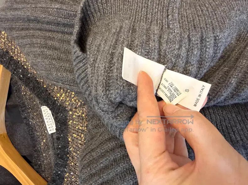 Brunello Cucinelli Brunello Cucinelli Sequined Cashmere Sweater Size S / US 4 / IT 40 - 7 Thumbnail