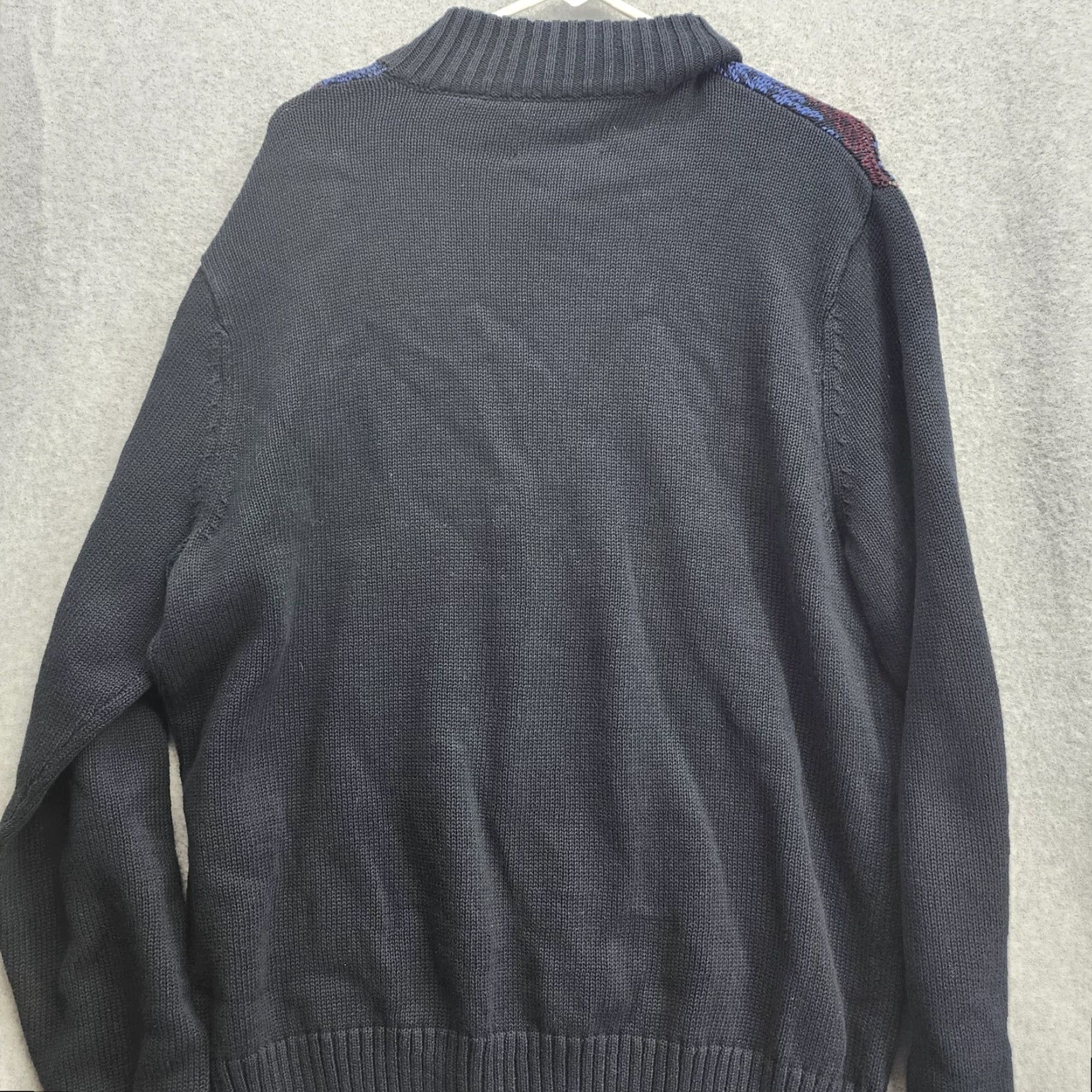Chaps Chaps Men’s L Pullover Sweater Long Sleeve 1/4 Button Up Knit Cotton Polyester Blue Crew Neck Casual Winter Vintage: No Size US L / EU 52-54 / 3 - 6 Thumbnail