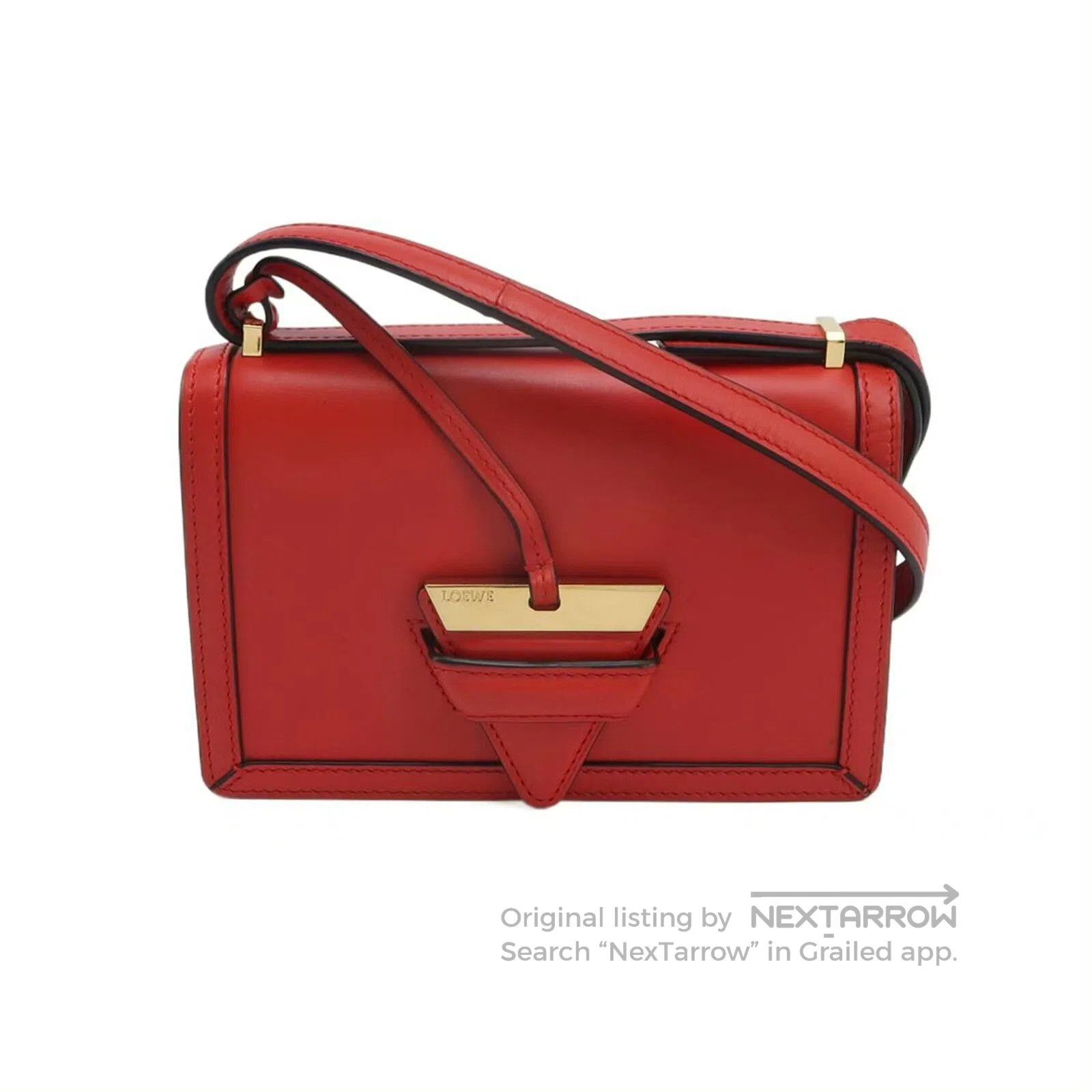 Loewe Loewe Barcelona Triangle Bag Red Small. Size ONE SIZE - 1 Thumbnail
