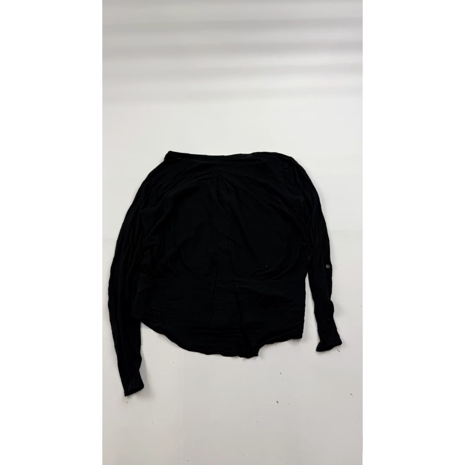 Lucky Brand Lucky Brand Shirt Women's Large Black Button-Front Long Sleeve Two Pocket Tunic Size L / US 10 / IT 46 - 6 Thumbnail