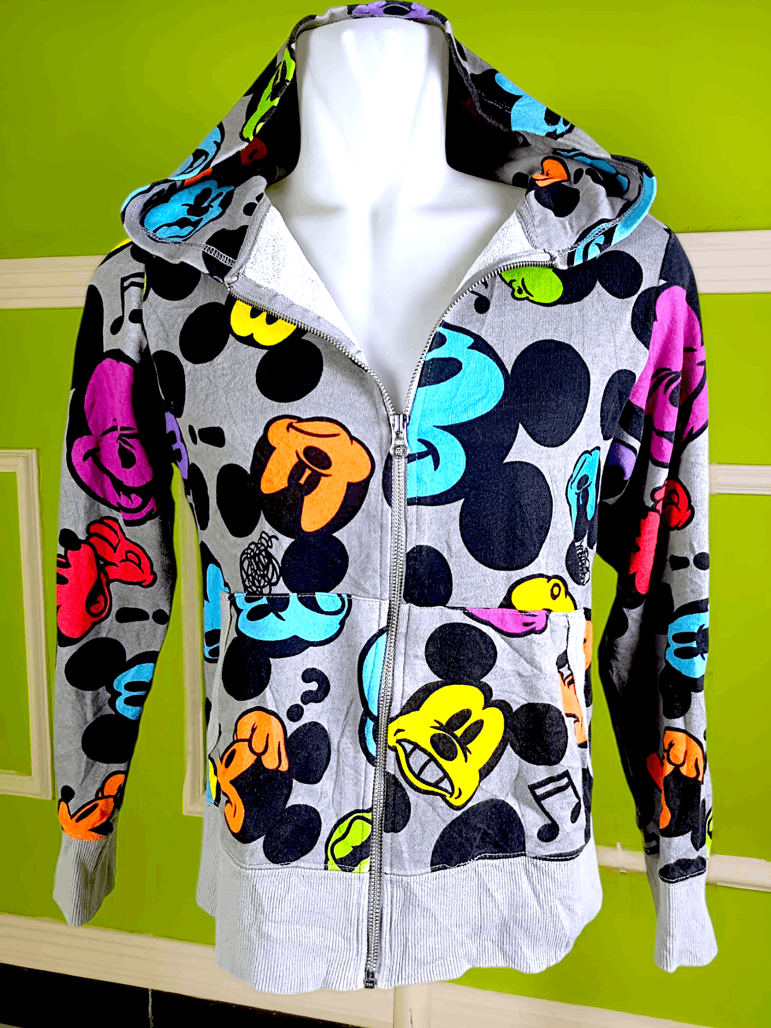 Cartoon Network × Disney × Mickey Mouse TOKYO DISNEY RESORT Mickey Mouse All Over Print Zip Hoodie Size US M / EU 48-50 / 2 - 22 Thumbnail