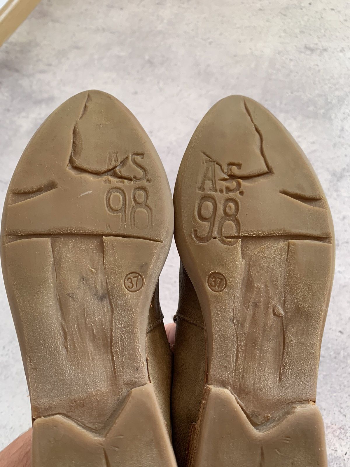A.S.98 A.S.98 Airstep Soft Leather Slip On Loafers Brown 37sz Size US 7 / IT 37 - 11 Thumbnail