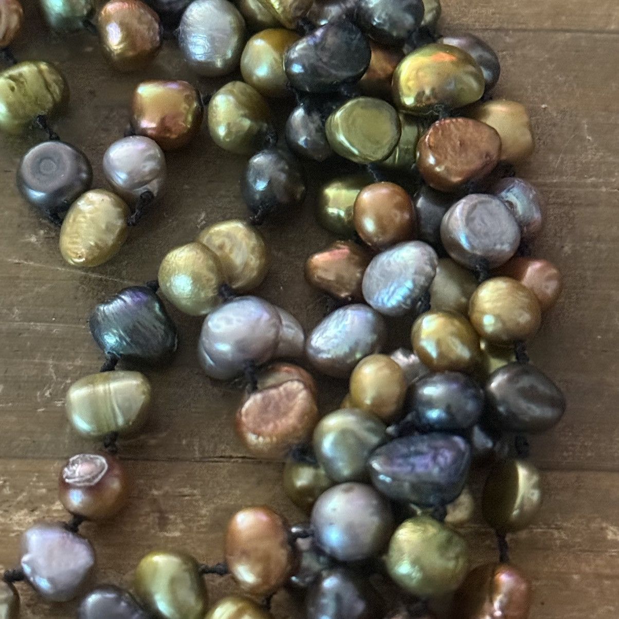 Vintage Vintage multi strand peacock freshwater pearl necklace Size ONE SIZE - 4 Thumbnail