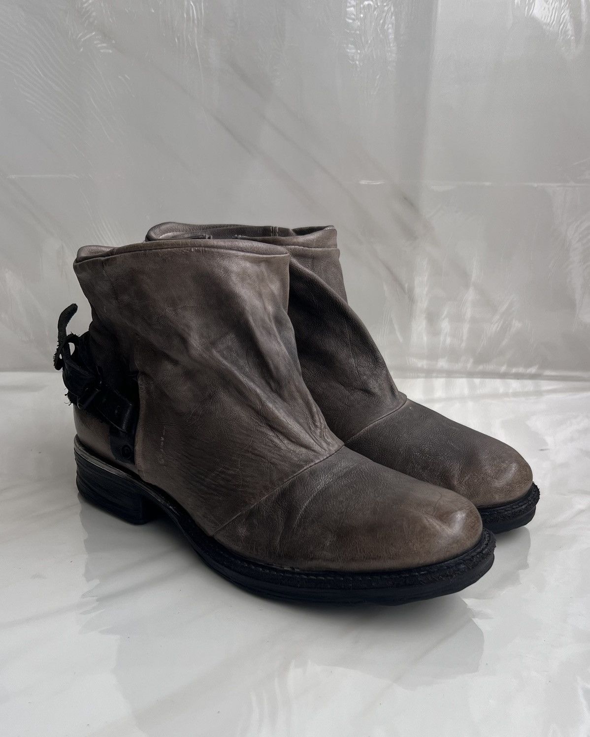A.S.98 As 98 Airstep Zipper Boho Biker Gray distressed boot Size US 8 / IT 38 - 1 Thumbnail