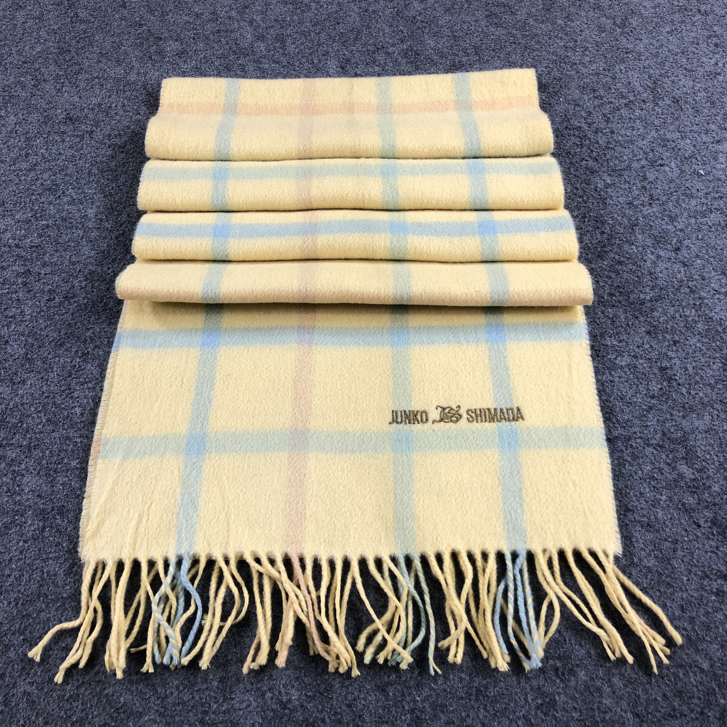 Junko Shimada Junko Shimada Tartan Wool Scarf Muffler V822 Size ONE SIZE - 2 Thumbnail