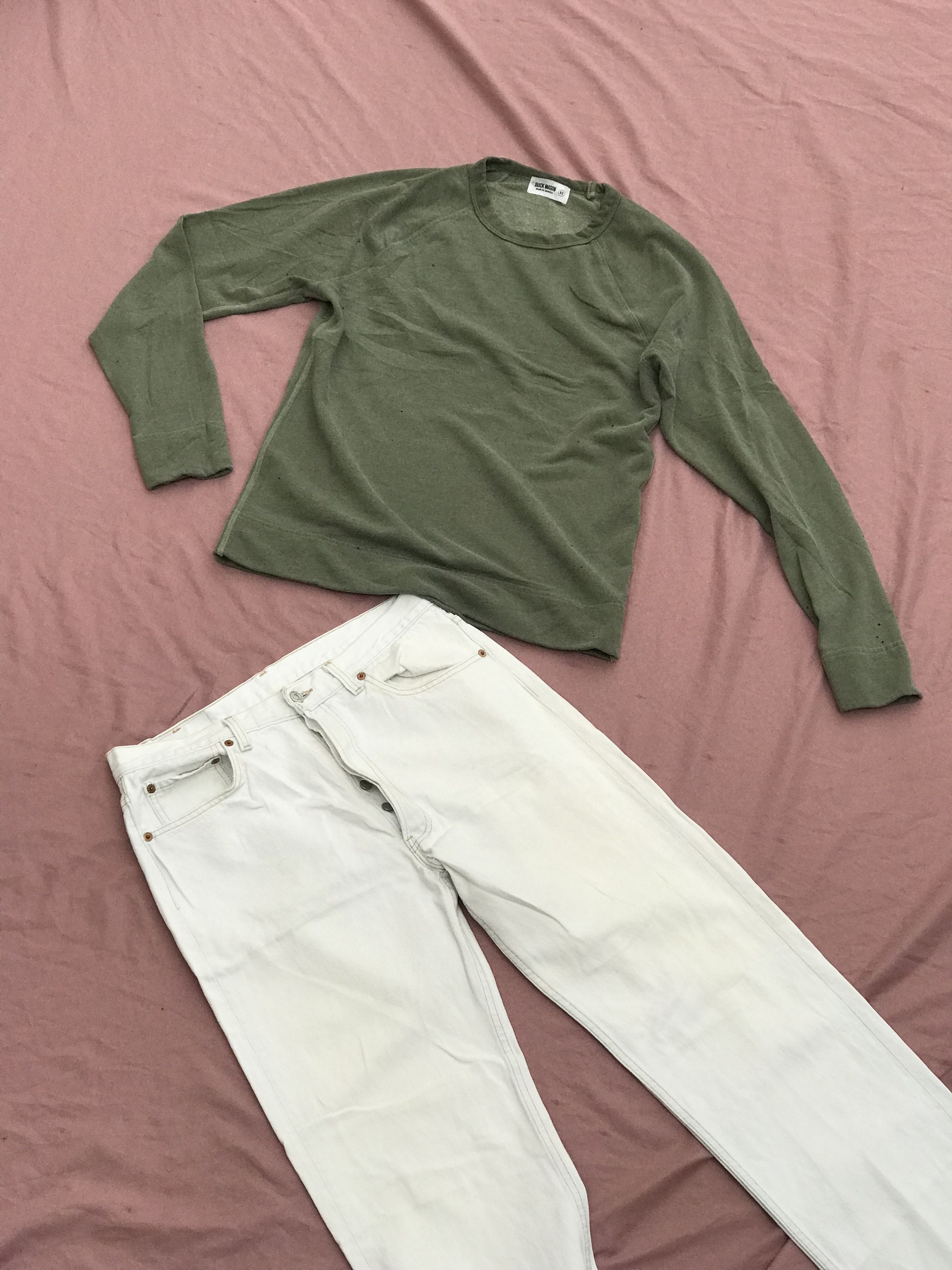 Buck Mason BUCK MASON MADE IN LOS ANGELES AMERICA GREEN WASHED CREWNECK Size US S / EU 44-46 / 1 - 4 Thumbnail