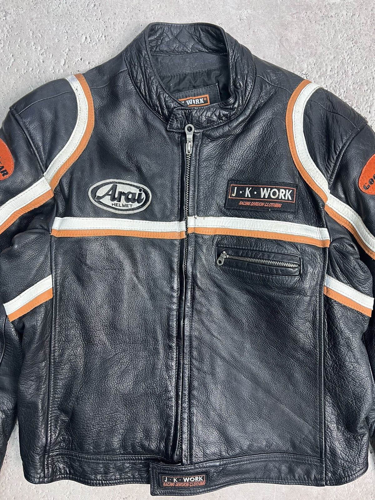 Vintage Vintage MOTO RACING F1 Leather HYPE Jacket Size US XL / EU 56 / 4 - 4 Thumbnail