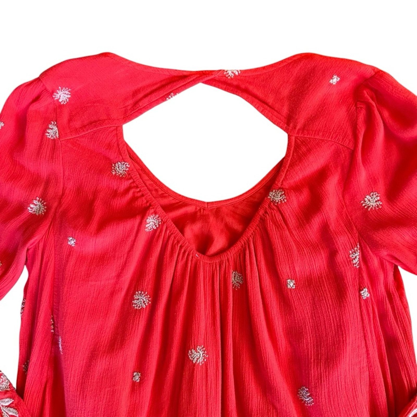 Free People Free People Sweet Tennessee Dress – Red – Size S – EUC Size S / US 4 / IT 40 - 12 Thumbnail