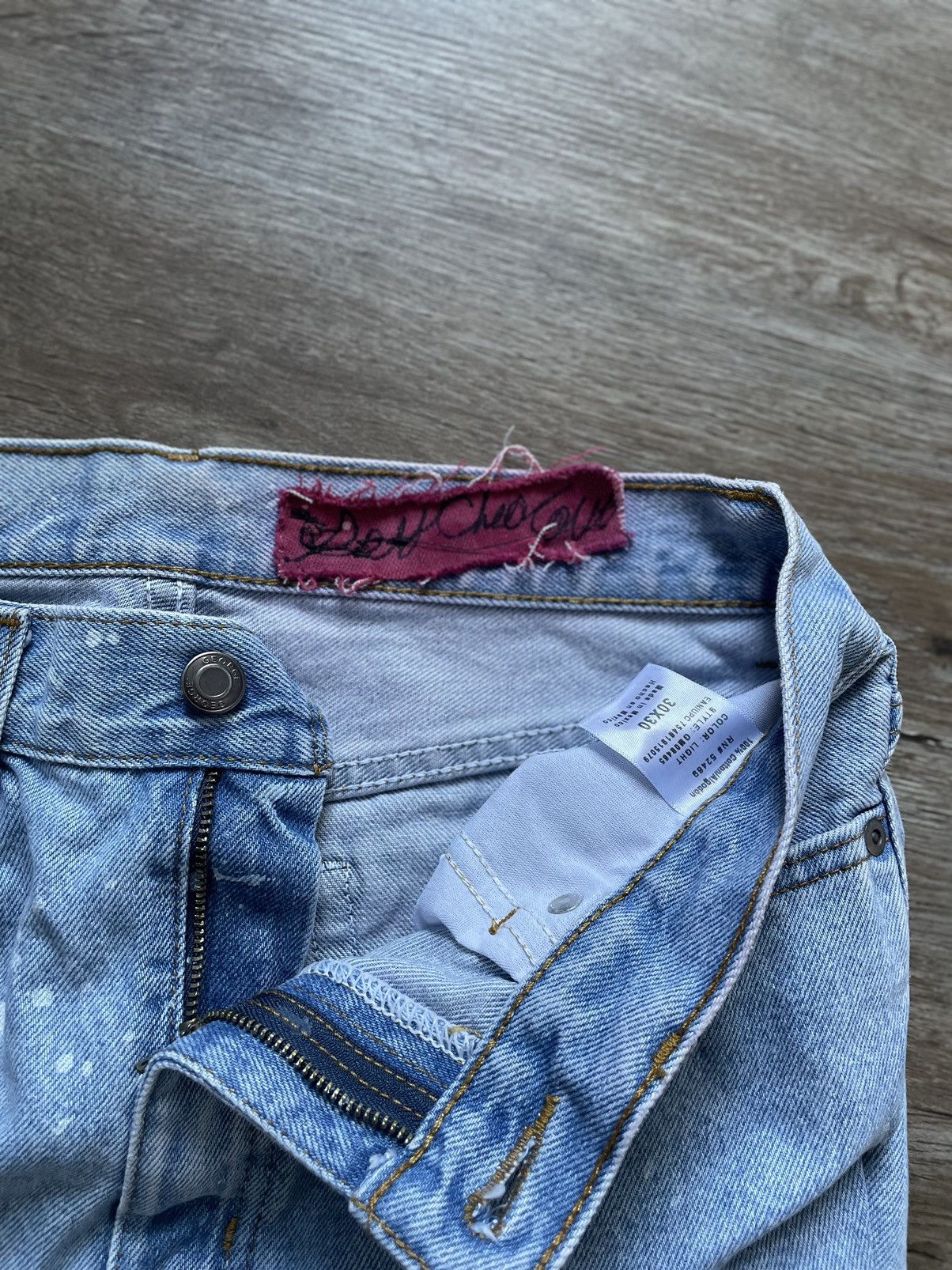 Other Y2K Streetwear Custom “STAR” Ripped Jeans Size US 30 / EU 46 - 4 Thumbnail