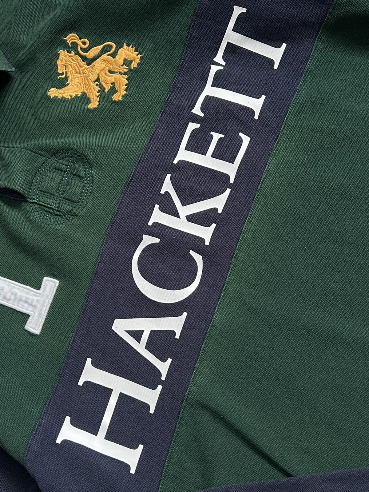 Hackett Hackett Polo Longsleeve Rugby Shirt Size US L / EU 52-54 / 3 - 8 Thumbnail