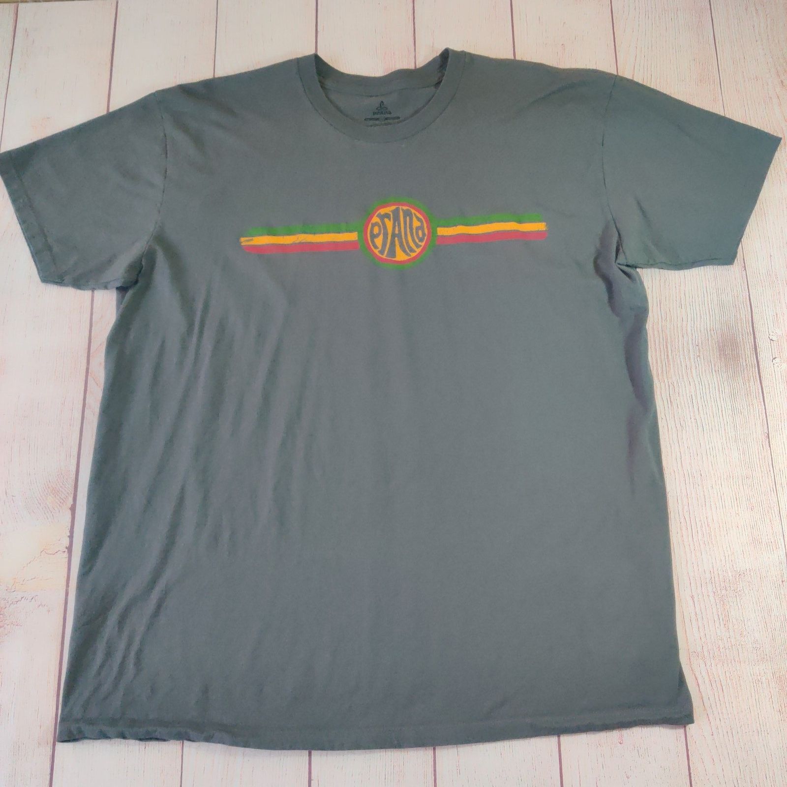 prAna logo graphic cotton tee sz XL