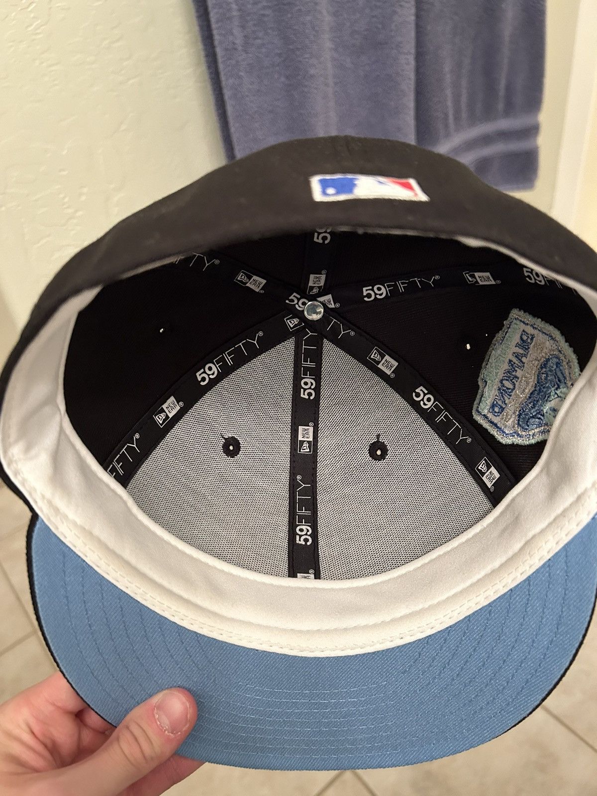 New Era Black Arizona Diamondbacks New Era Fitted Hat Size 7 Size ONE SIZE - 5 Thumbnail