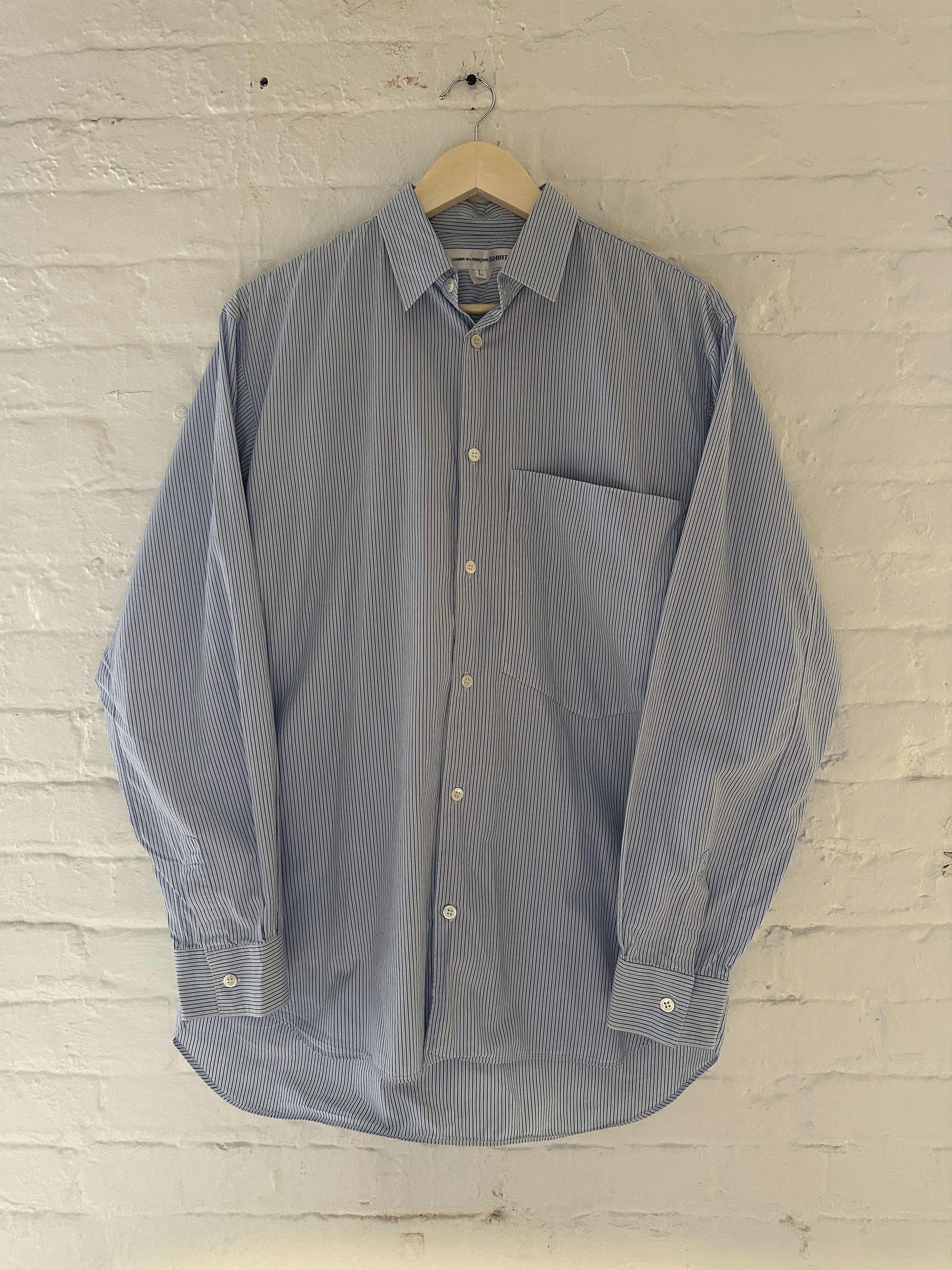 Comme des Garcons Comme des Garcons SHIRT Striped Button Up Shirt Size US M / EU 48-50 / 2 - 1 Thumbnail