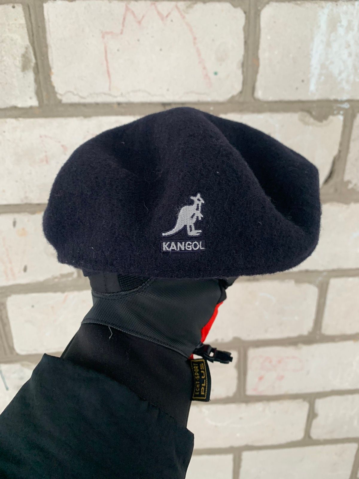 Pre-owned Kangol X Vintage Kangol Wool Beret Cap Hat In Black