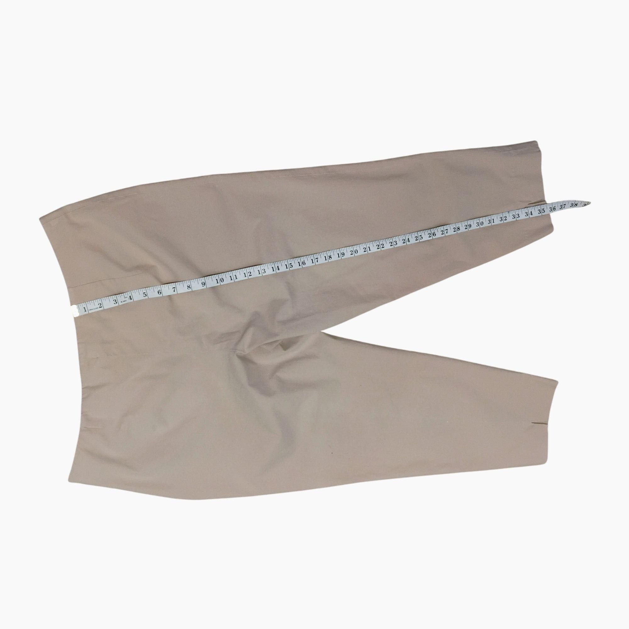 Piazza Sempione Piazza Sempione Audrey Beige Ankle Pants, IT 54 / US 18 XL, Size 40" / US 18 - 5 Thumbnail