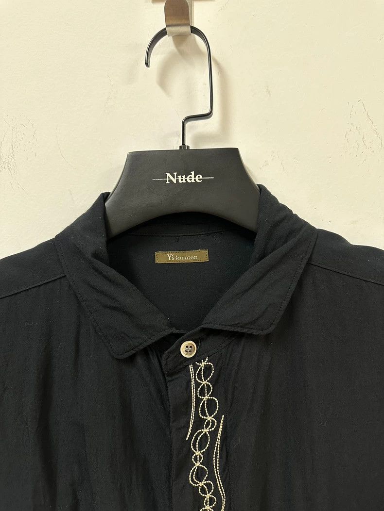 Yohji Yamamoto yohji yamamoto size os Embroidered shirt 2502-Nextarrow Size US M / EU 48-50 / 2 - 3 Thumbnail
