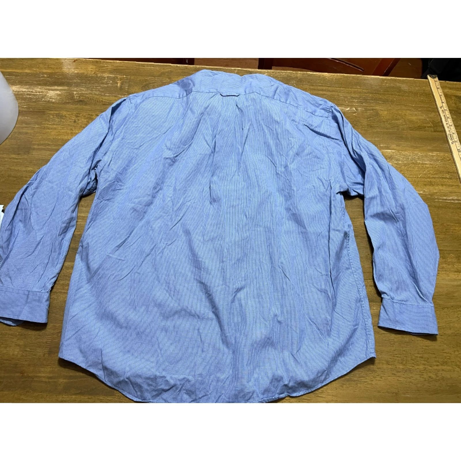 Izod VINTAGE IZOD Shirt Men XL Blue Plaid Button-Down 60s 2 Ply Oxford Button Down Size US XL / EU 56 / 4 - 2 Thumbnail