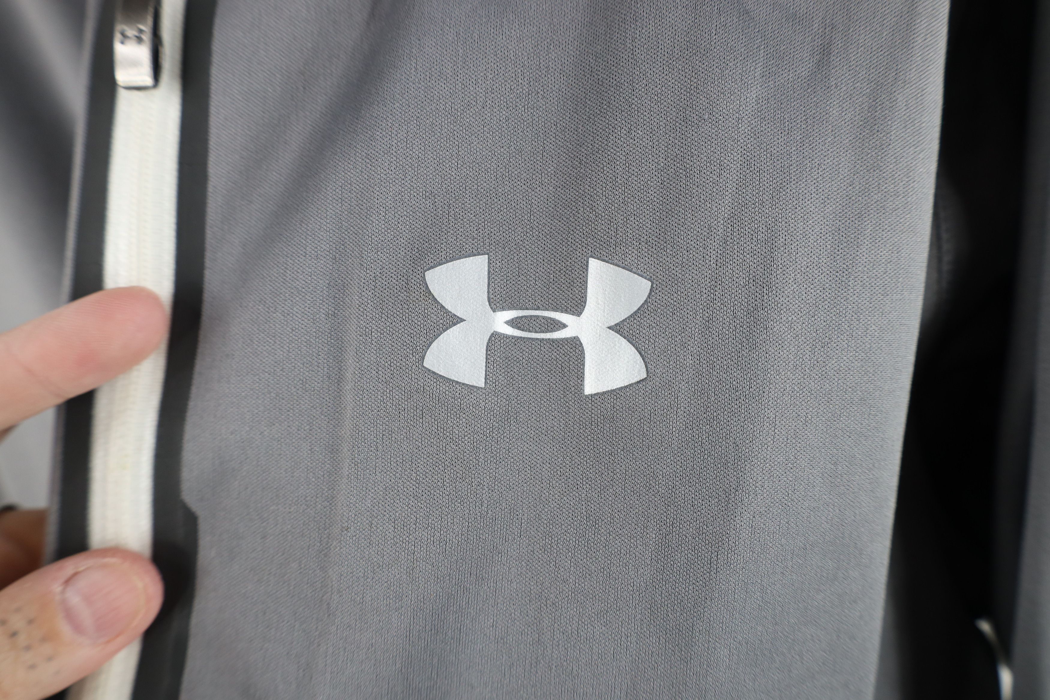 Under Armour Under Armour Storm Distressed Full Zip Rain Jacket Coat Gray Size US M / EU 48-50 / 2 - 4 Thumbnail
