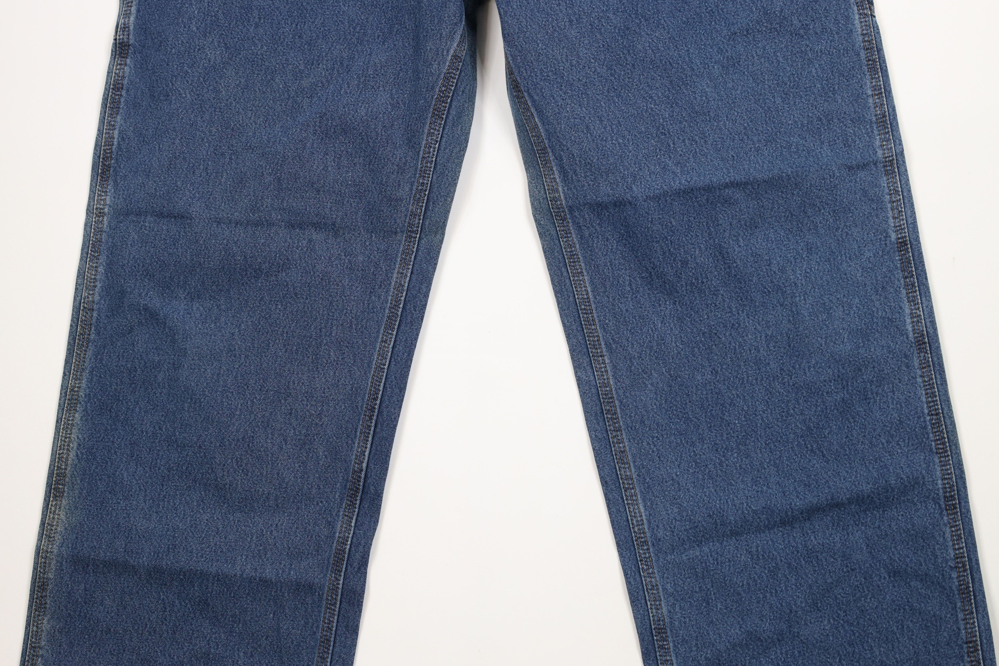 Carhartt × Vintage Vintage Carhartt Spell Wide Leg Dungaree Denim Jeans Blue Size US 38 / EU 54 - 3 Thumbnail