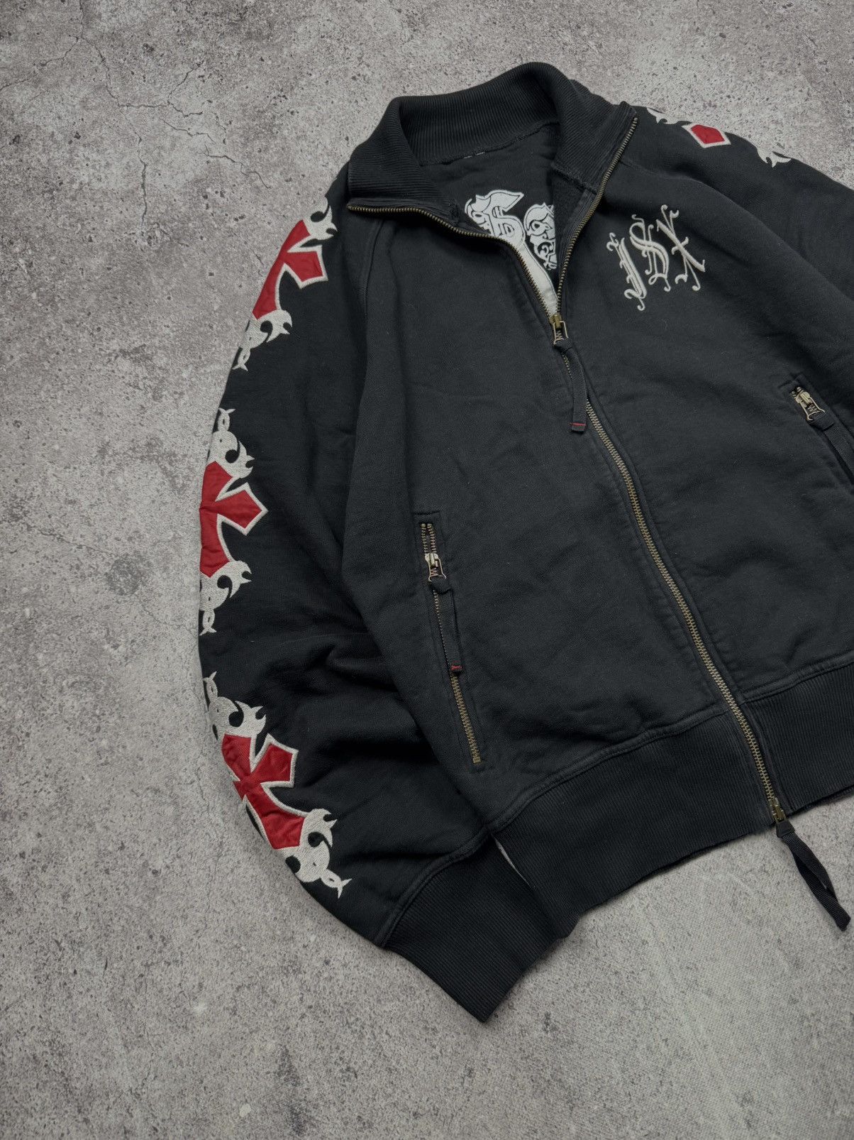 JET SET Archive JSX Jet Set Cross Y2K Zip Sweatshirt Japanese Dragon Size US L / EU 52-54 / 3 - 2 Thumbnail
