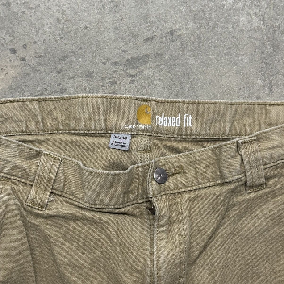 Carhartt Vintage 90s Y2K Baggy Carhartt Canvas Work Pants Relaxed Fit Size US 38 / EU 54 - 4 Thumbnail