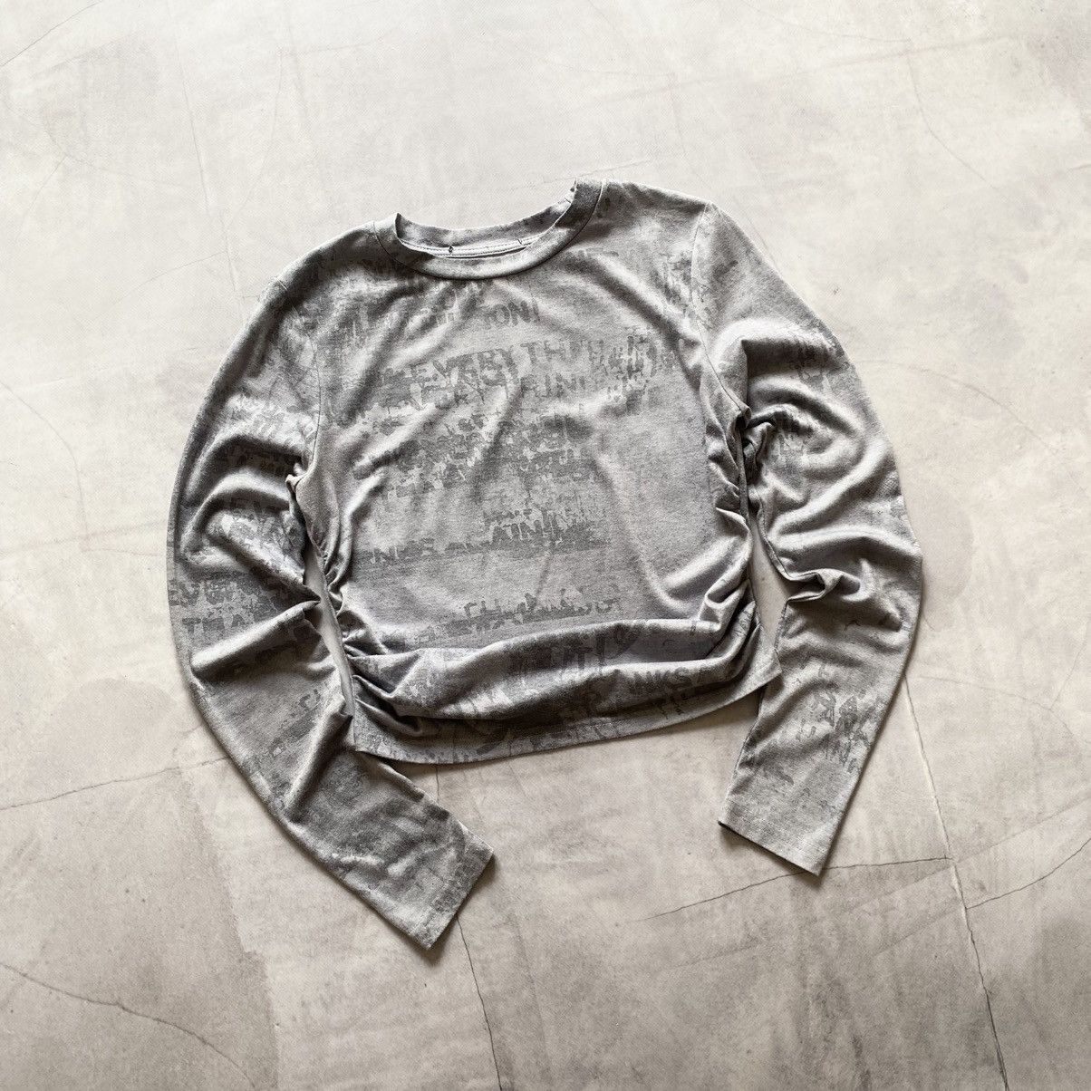 Hysteric Glamour × If Six Was Nine × Japanese Brand Poem Hysteric Glamour Style Cropped Long Sleeve T-Shirt Size S / US 4 / IT 40 - 1 Thumbnail