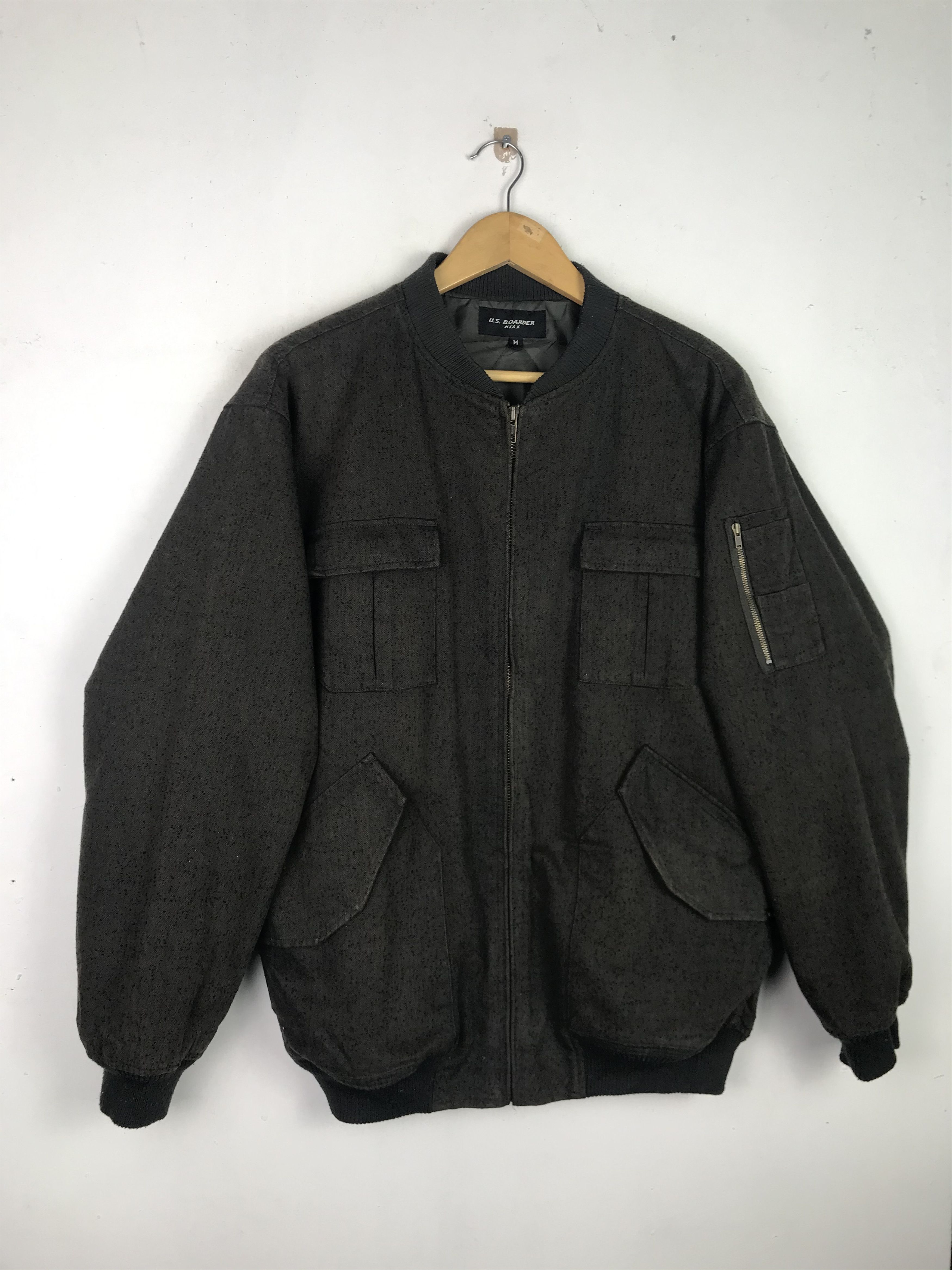 Other Vintage 90's US Boarder Bomber Jacket Rare Design Size US M / EU 48-50 / 2 - 6 Thumbnail
