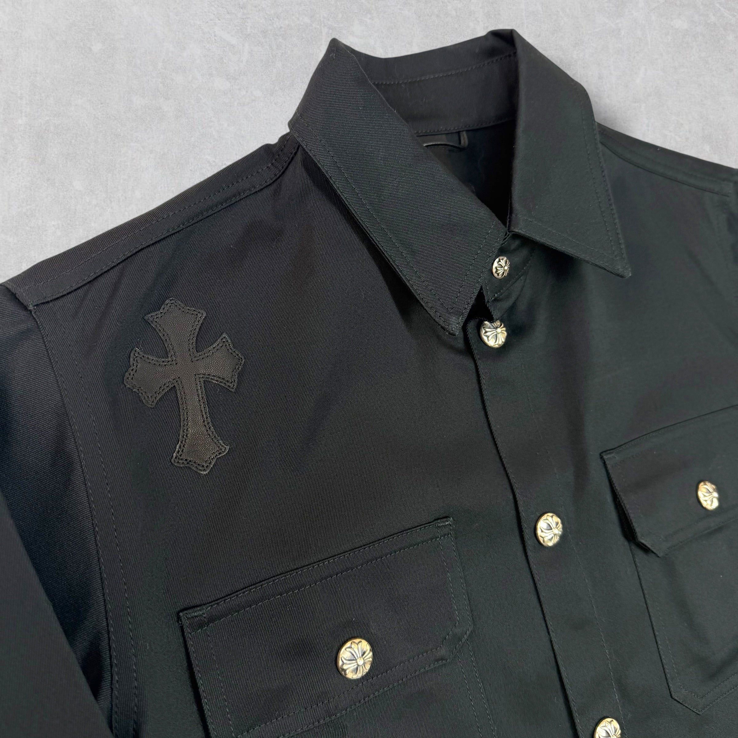 Chrome Hearts Chrome Hearts Leopard Patch Work Dog Shirt M Size US M / EU 48-50 / 2 - 5 Thumbnail