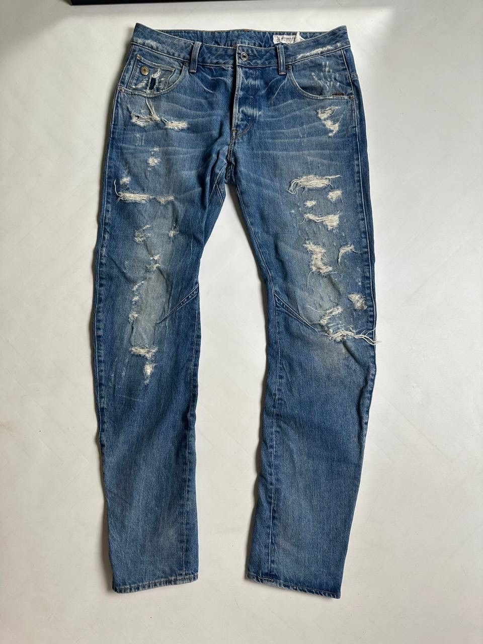 G-Star Distressed Vintage G Star Denim Opium Jeans 00s Size US 32 / EU 48 - 1 Thumbnail