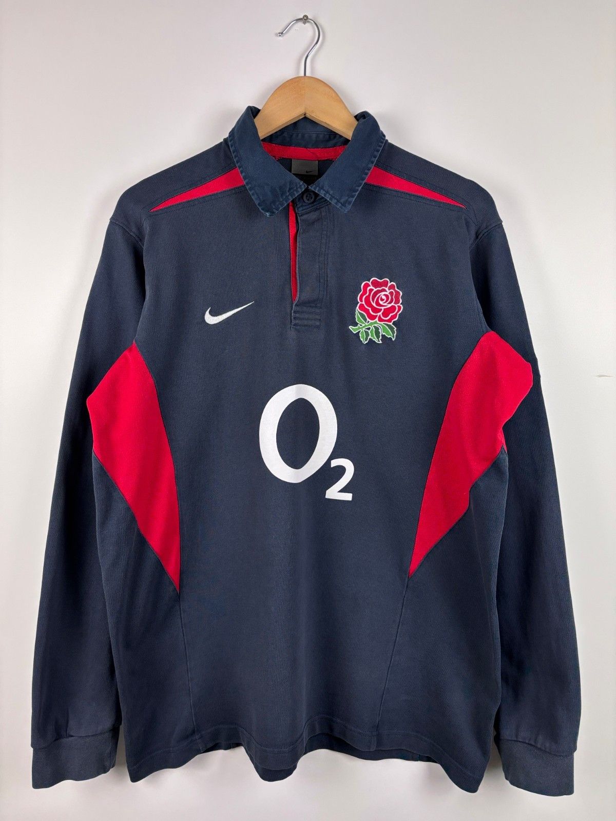 Nike Nike England Team 00s World Cup Rugby Shirt Long Sleeve L Size US L / EU 52-54 / 3 - 1 Thumbnail