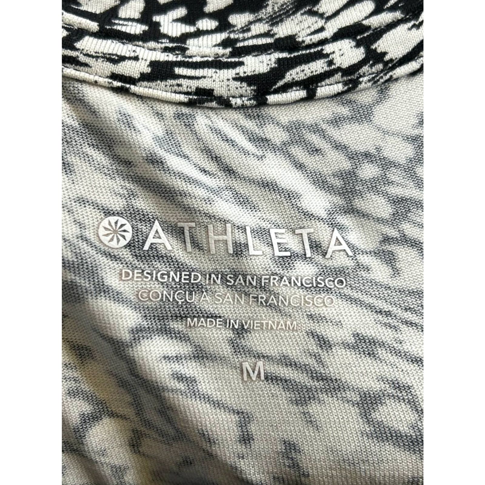 Athleta Athleta Shirt Womens M Black White Running Tank Top Size M / US 6-8 / IT 42-44 - 3 Thumbnail