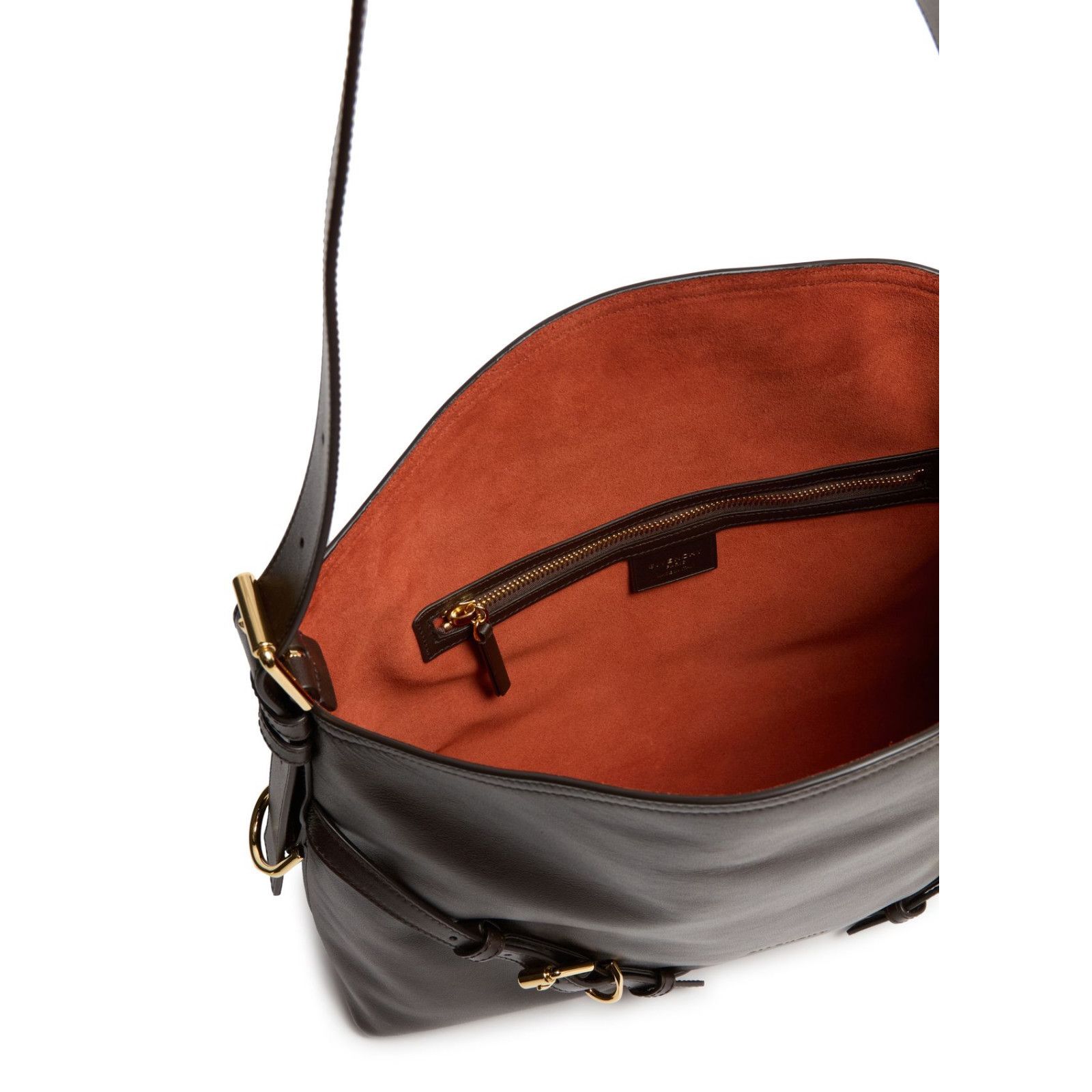 Givenchy GIVENCHY Voyou Medium Chocolate Leather Shoulder Bag New And Size ONE SIZE - 4 Thumbnail